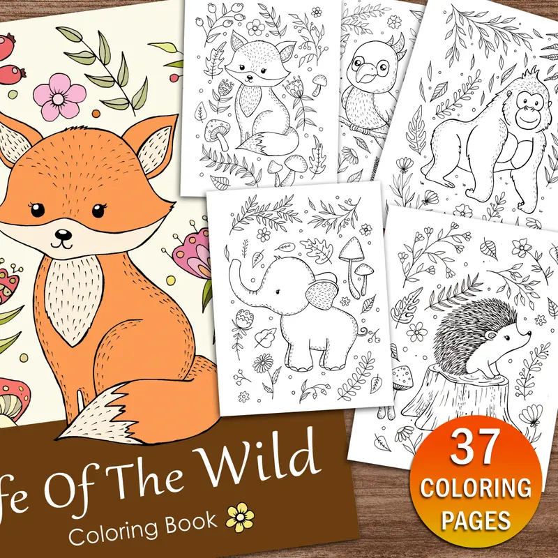 Life Of The Wild Coloring Page 